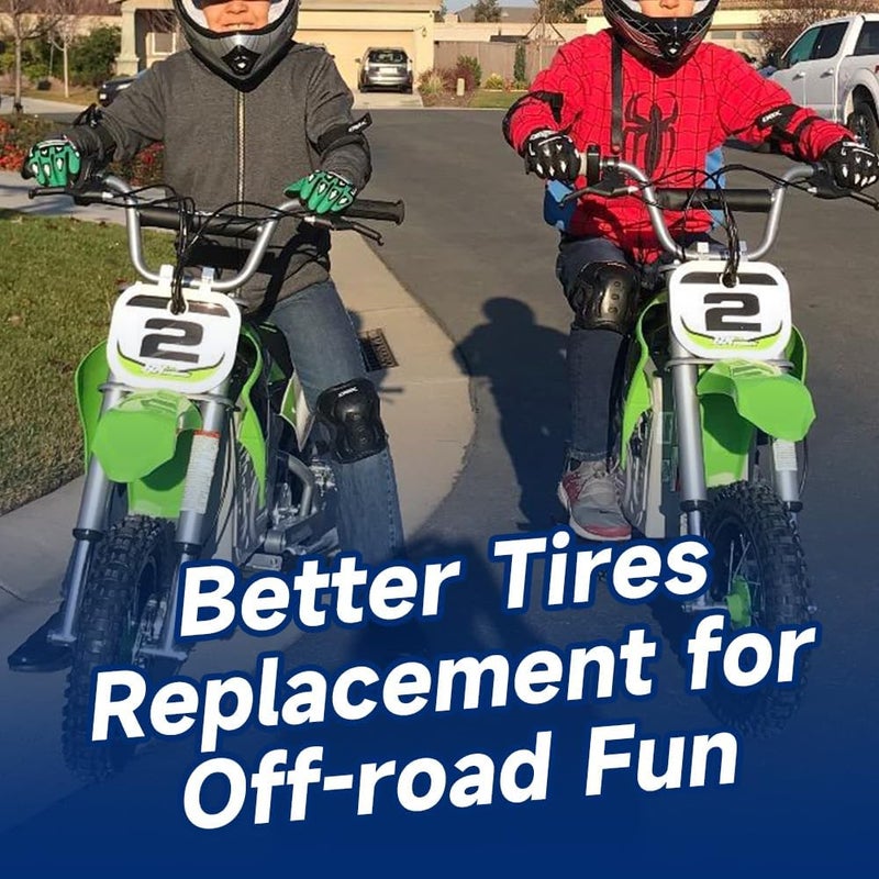 FVRITO Rear Wheel Assembly Replacement for Razor MX500 MX650 SX500 Mini Dirt Rocket Bike 2.50-10 2.50x10 Tire Tube Rim Chain Sprocket Axle Brake Rotor Parts - Image 3